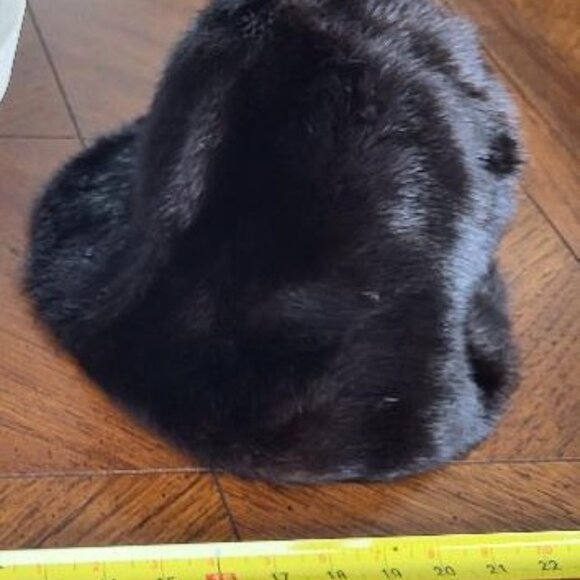 Vintage Black Mink Cloche Hat – Bonwit Teller – Elegant NYC Winter Classic